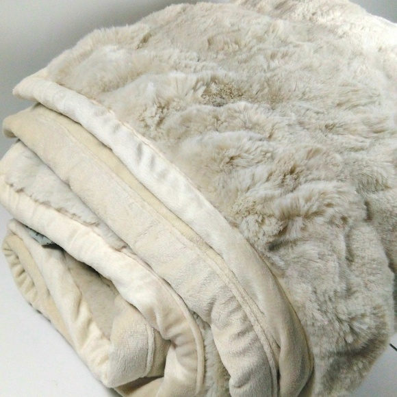 Pottery Barn Bedding Faux Fur Throw Blanket Poshmark
